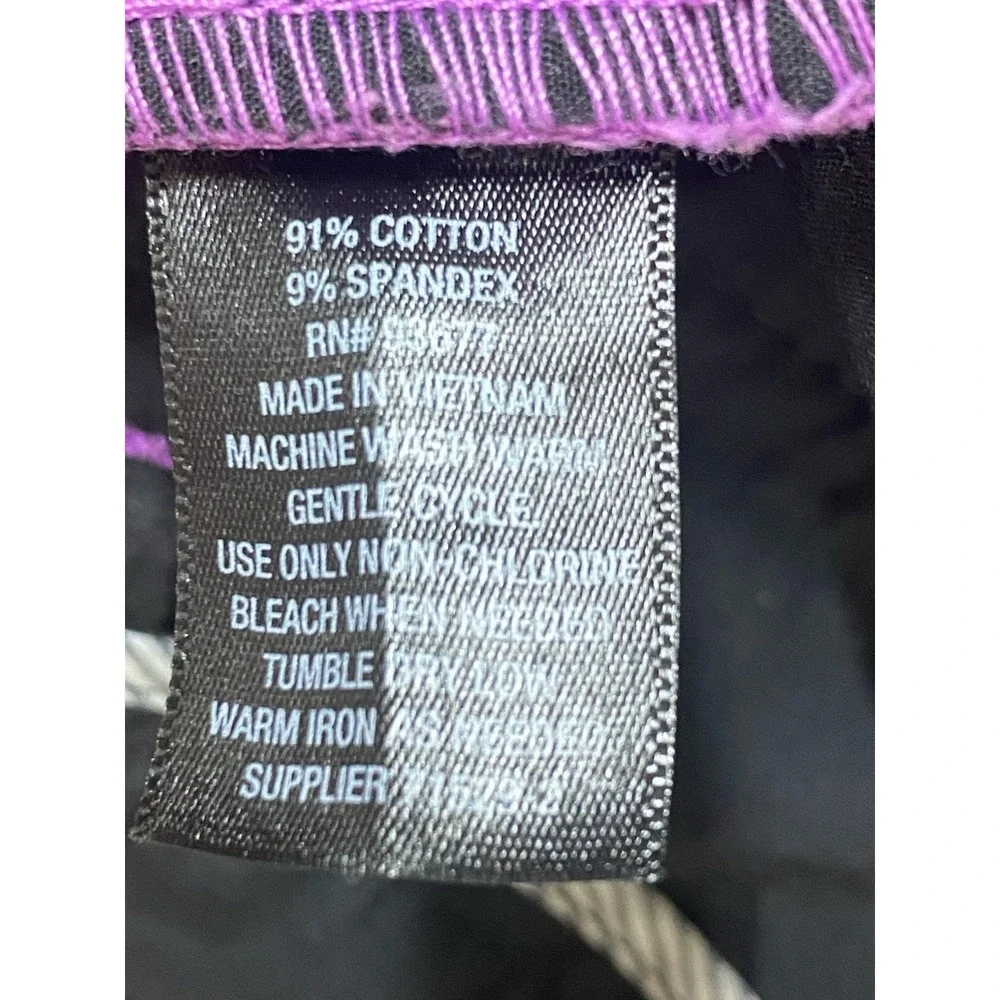 Worthington Womens Purple Pants Size 14 Cotton Career Office Mothers Day Church